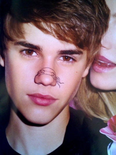 Justin Bieber TMNT nose